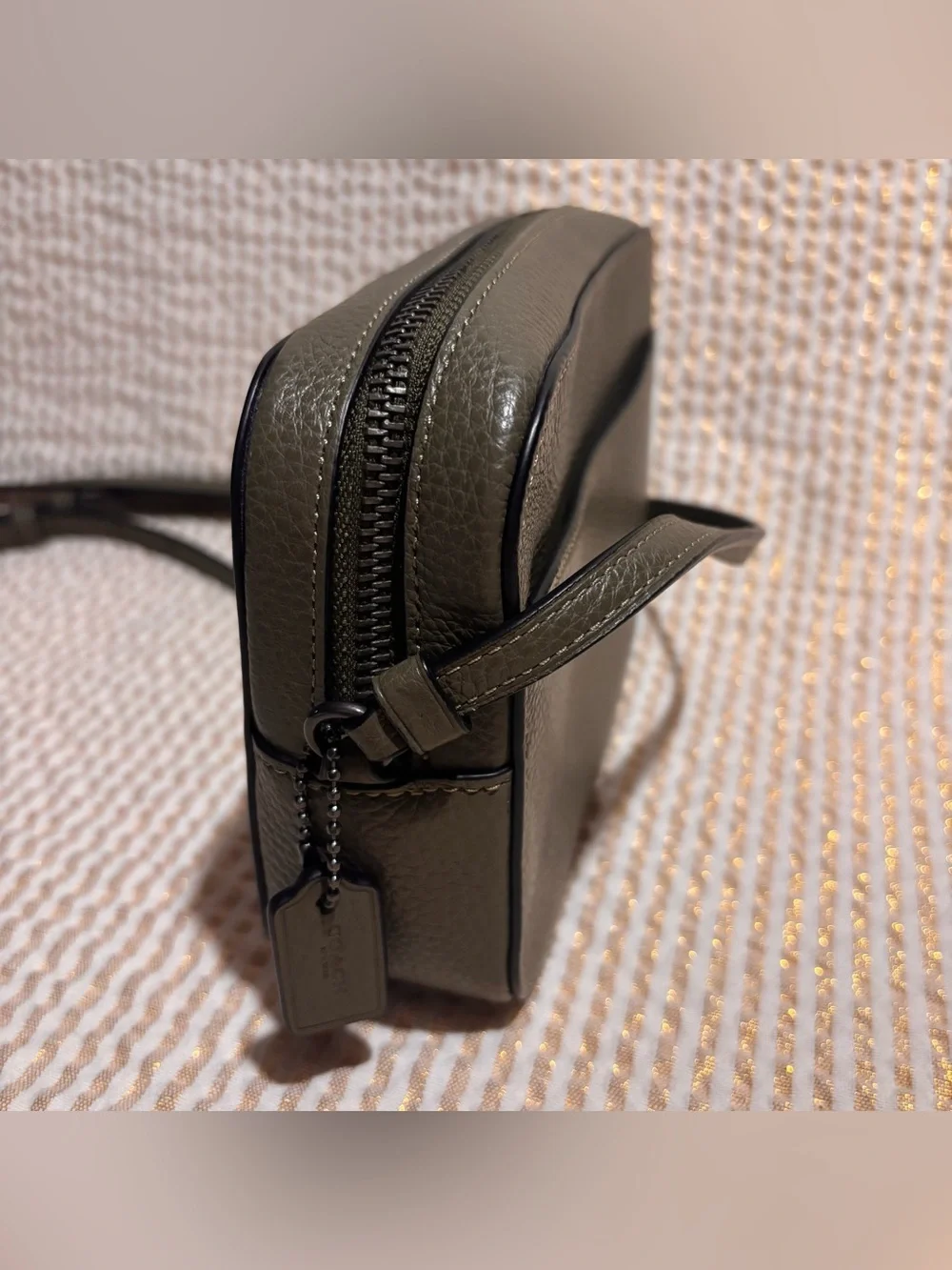 Coach Mini Camera Crossbody Olive/Gunmetal